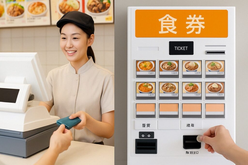 牛丼屋の支払