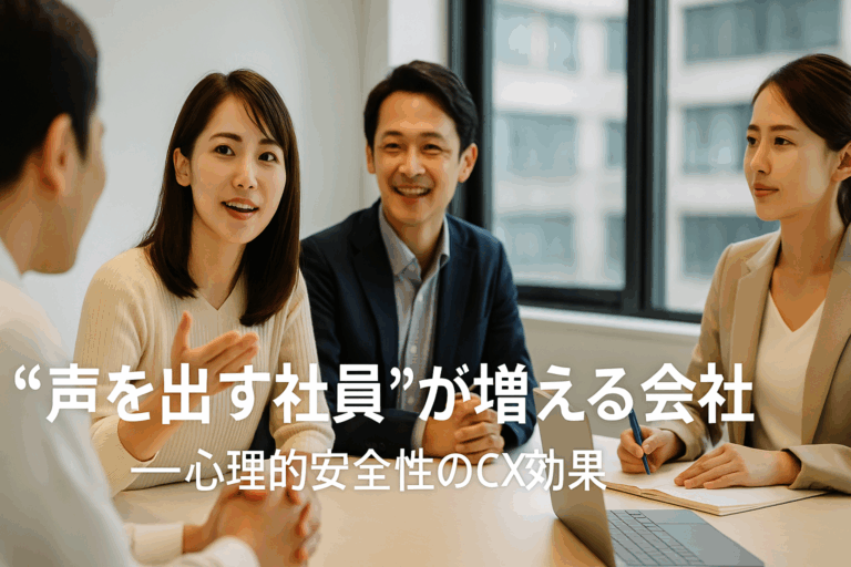 声を出す社員