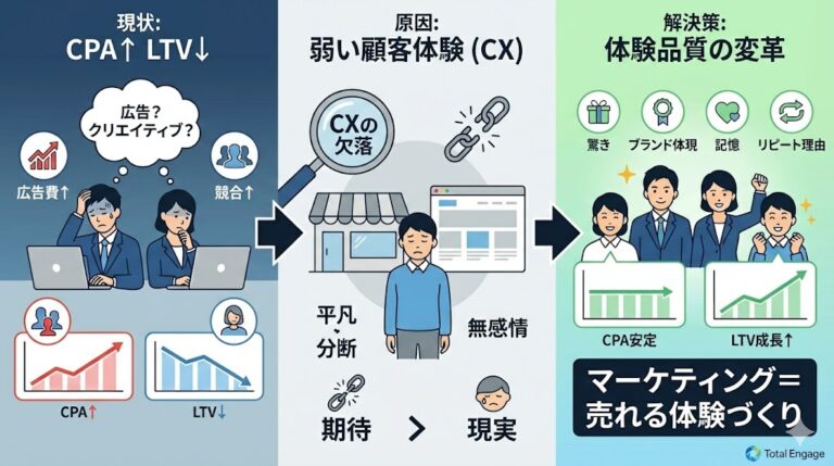 CPA高騰 × LTV低迷