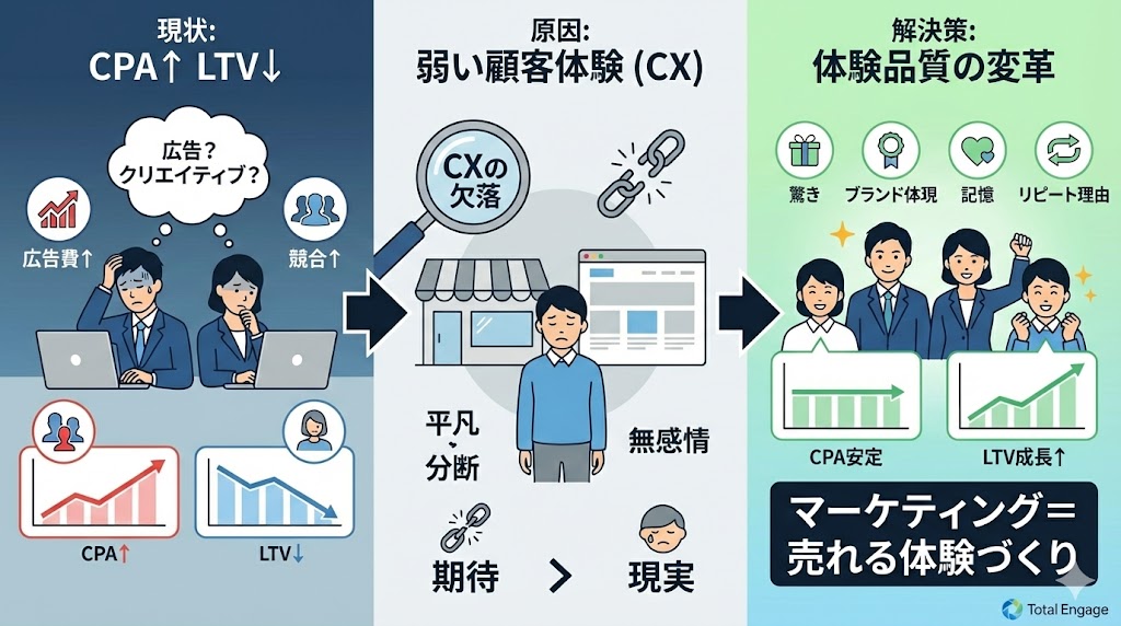 CPA高騰 × LTV低迷
