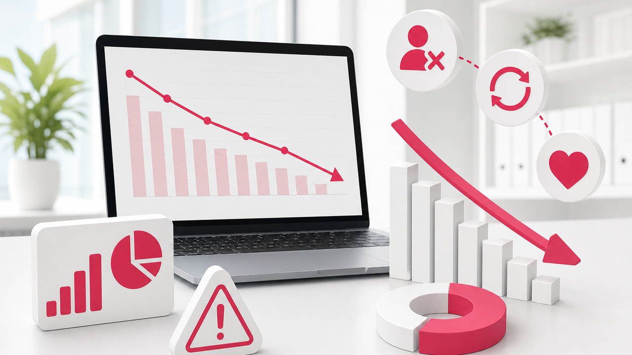 SaaS事業における顧客離脱の実態:チャーンレートが示す経営シグナル