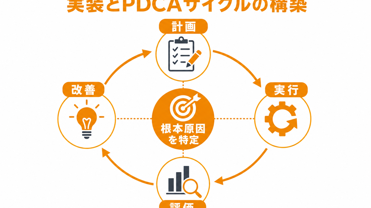 施策4〜7:実装とPDCAサイクルの構築